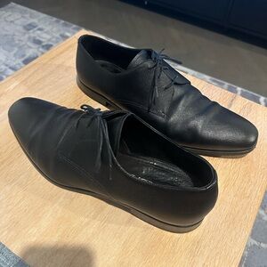 PRADA saffiano leather lace ups